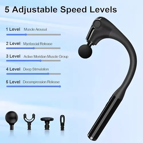 Masajeador Pistola Con Mango Extensible